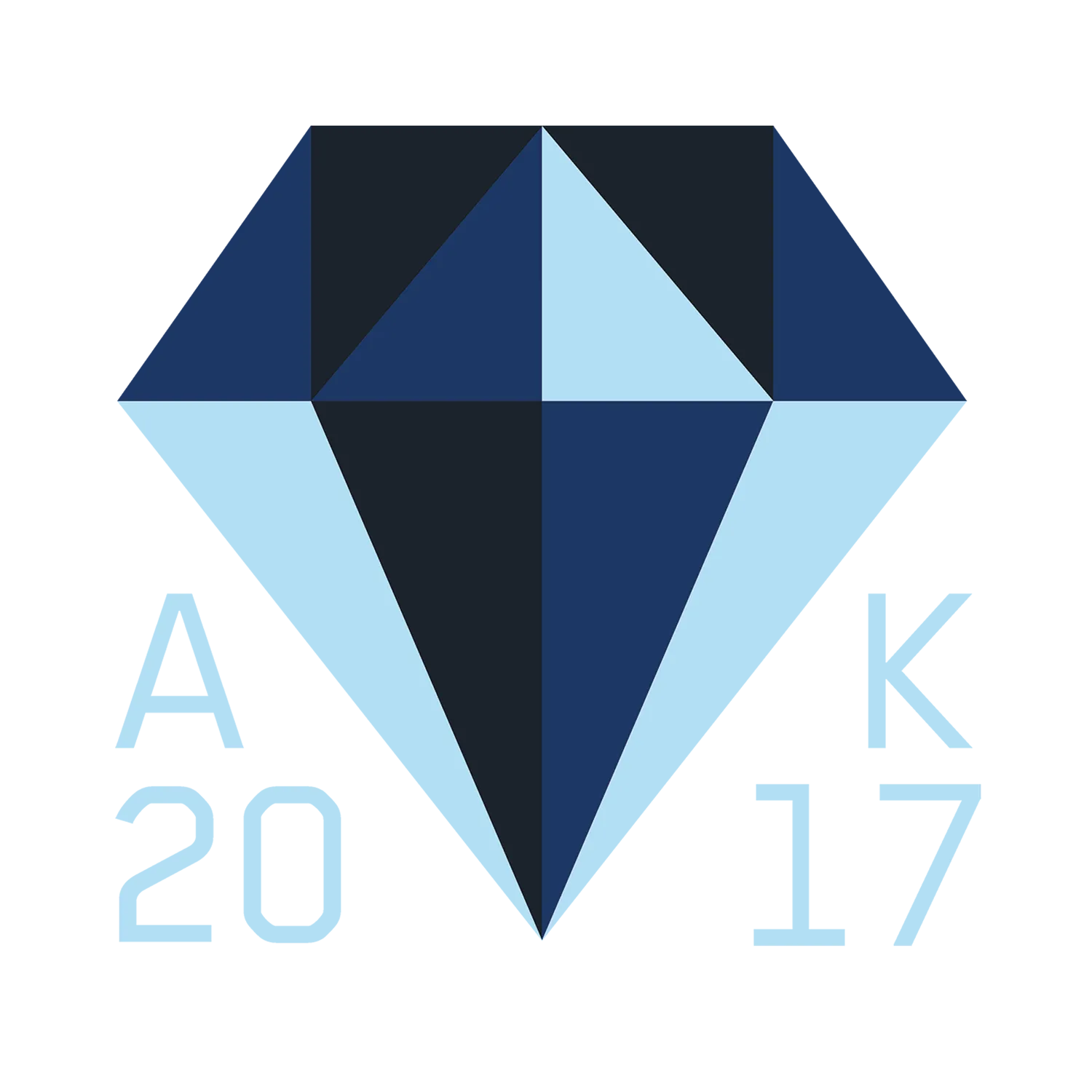 geometrische_form_in_blau_toenen Diamant - Time to Shine design
