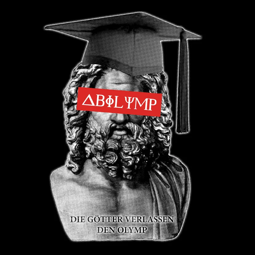 zeiches_mit_absolventenhut Die götter verlassen den Olymp design