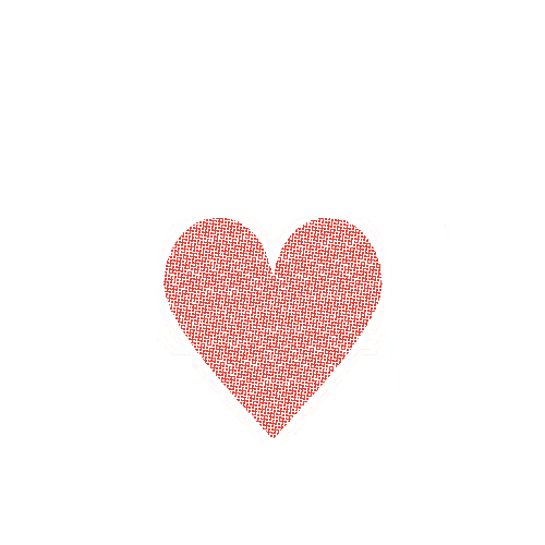Schwarzer Text "ABITUR" über einem großen roten Herz auf weißem Hintergrund.
