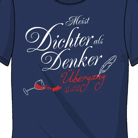 blaues_tshirt_mit_aufschrift_und_grafik Meist Dichter als Denker design