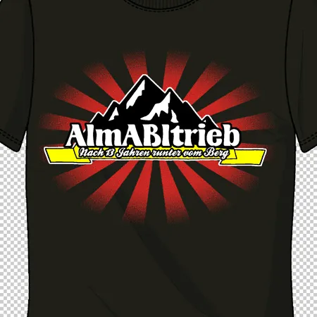 t_shirt_mit_almabtrieb_aufdruck Alm Abitrieb nach 13 jahren runter vom berg design