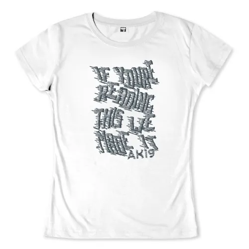 Grafisches Design mit verzerrtem Text, der „If you’re reading this I love you“ aussagt.