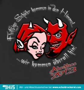 teufel_und_hexe_karikatur_mit_text_2023 Fleissige Schueler design