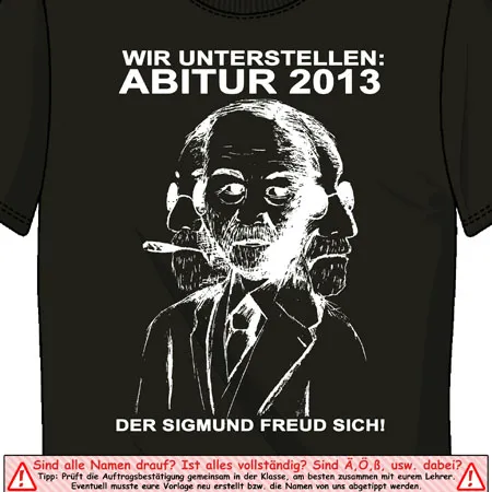 Wir unterstellen Abitur 2013 der Sigmund Freud sich