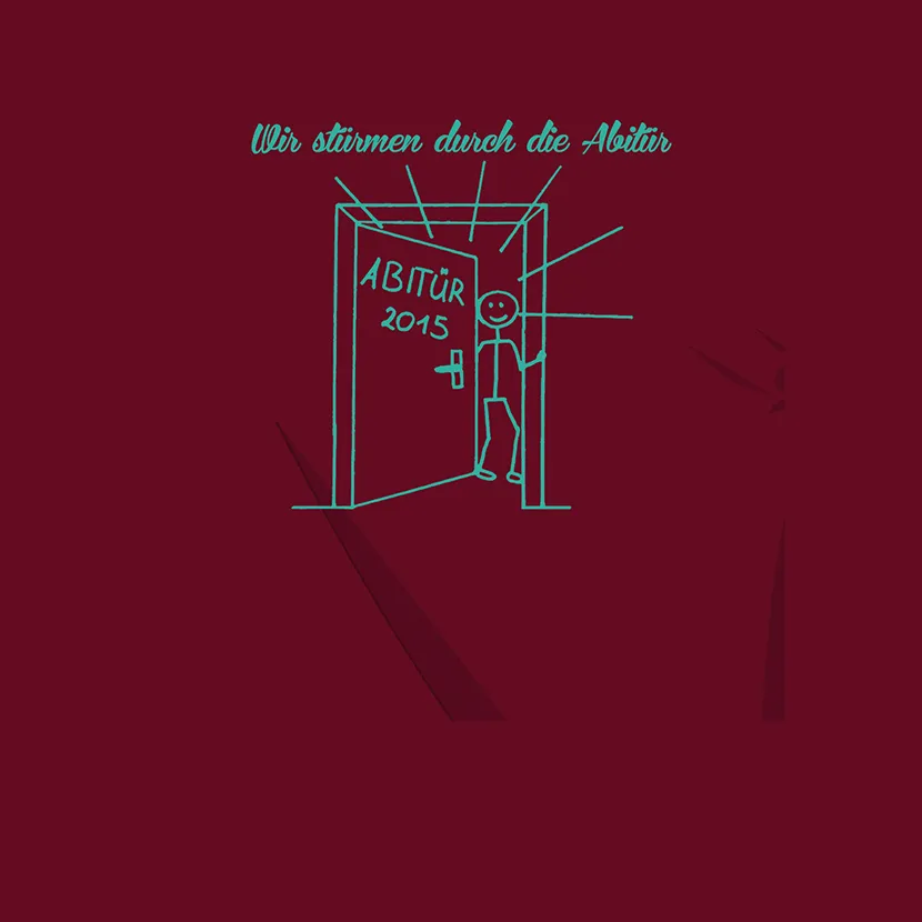 Abitur_2015_Grafik Wir stürmen durch die Abitür 2015 design