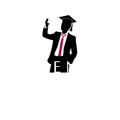 Illustration einer Silhouette im Absolventenoutfit mit Handy und der Aufschrift 'ABIAGENTEN 0017'.