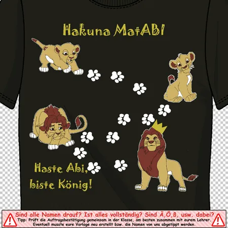 Hakuna MatABI - Haste ABI biste König! design