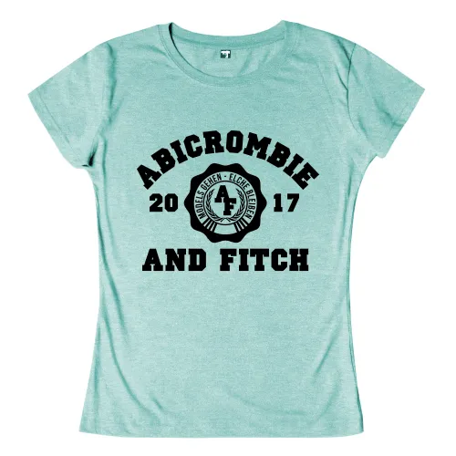 Logo mit Text "Abercrombie & Fitch" und Datumsangaben 2017 um ein zentrales Symbol mit "A&F".