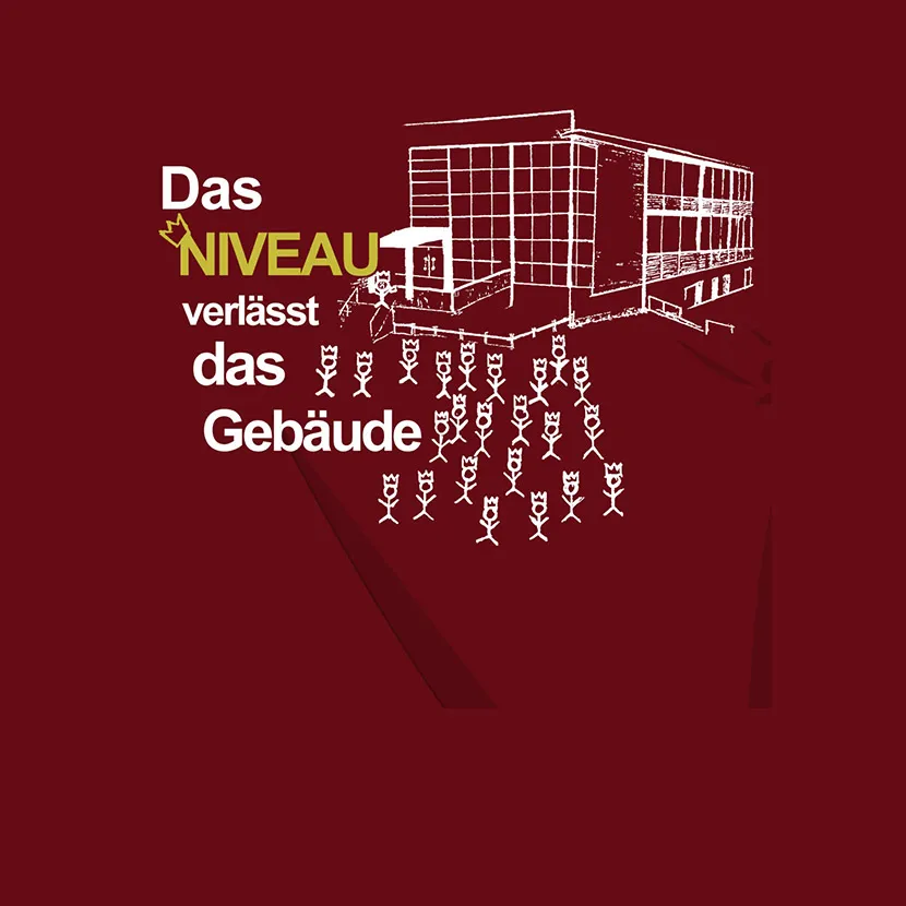 Das Niveau verlaesst das Gebaeude