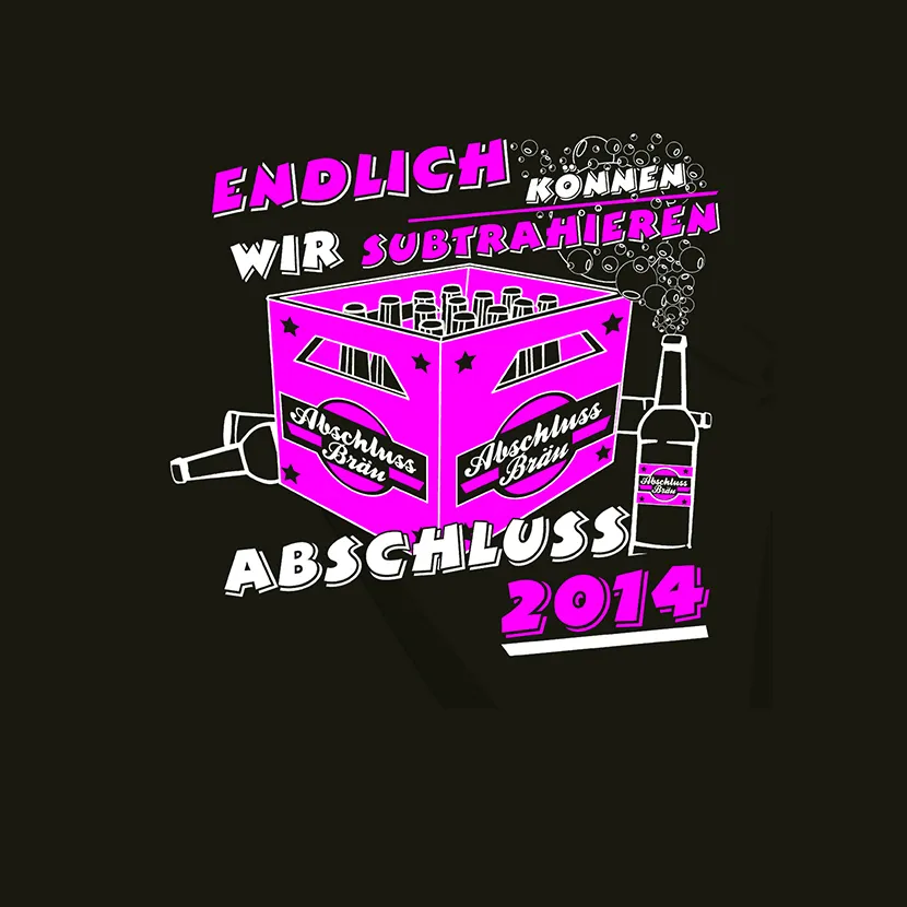 abschlussfeier_2014 Endlich koennen wir subtrahieren design