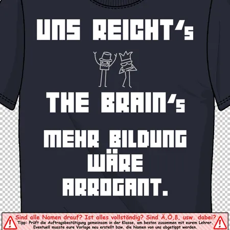 t_shirt_design_mit_text_und_figuren uns reichts mehr Bildung wäre arrogant design