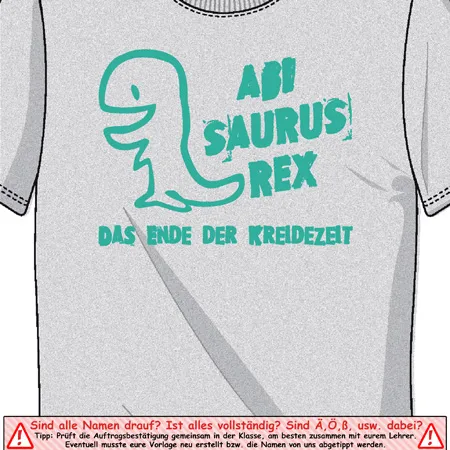 abi_saurus_rex_shirt Abisaurus rex das ende der Kreidezeit design