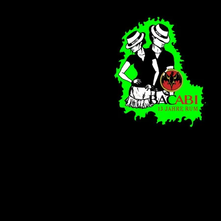 neon_rum_advertisement BacABI - 13 Jahre Rum design