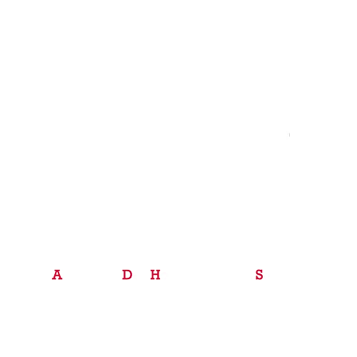Weißer Hintergrund mit schwarzen Buchstaben 'A', 'D', 'H', 'S' und einem schwarzen Rechteck oben rechts.