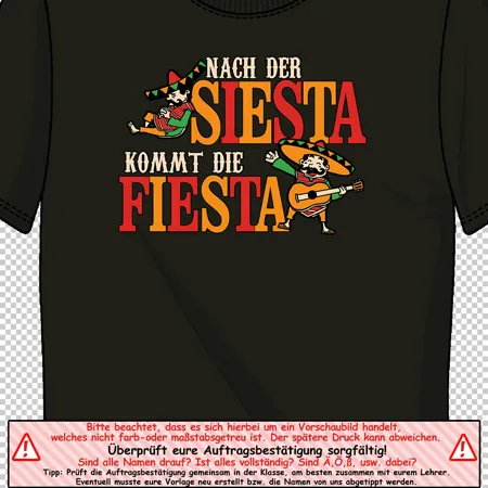 nach der siesta kommt die fiesta