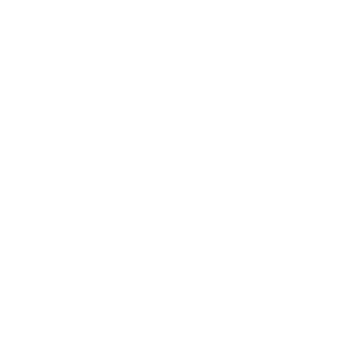 Schwarze geometrische Form ähnelt einem stilisierten Kreuz auf weißem Hintergrund.
