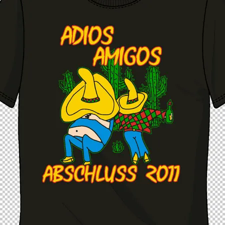 abschluss_tshirt_2017 Adios Amigos design