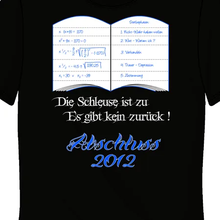 schwarzes_t_shirt_mit_abschlussdruck Die Schleuse ist zu es gibt kein zurück design