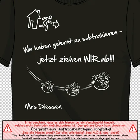 t_shirt_design_bomben_witz Wir haben gelernt zu subtrahieren jetzt ziehen wir ab design
