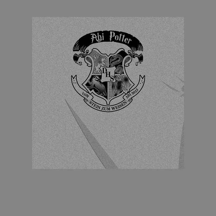 Phantasie_Wappen_Design Abi Potter vom Stein zum Weisen  design