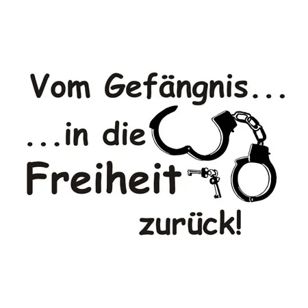 Vom gefängnis in die freiheit zurück