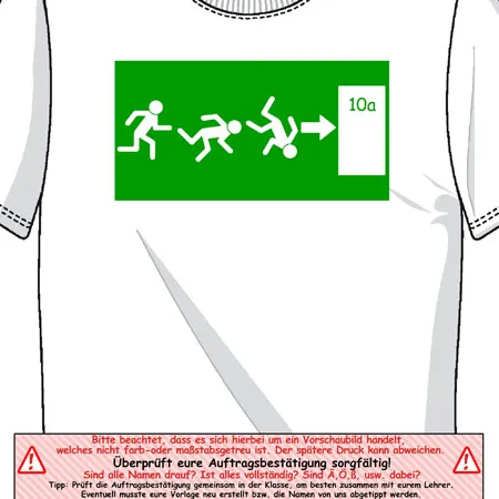 evakuierungsplan_tshirt Notausgang design