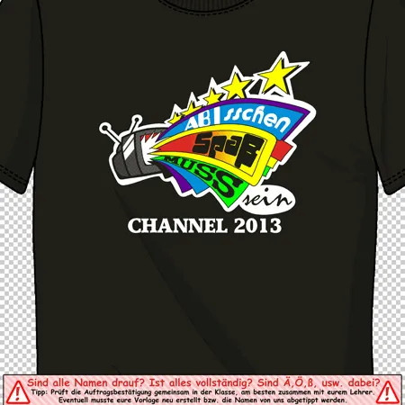 schulabschluss_tshirt_design_2013 Abisschen Spaß muss sein design