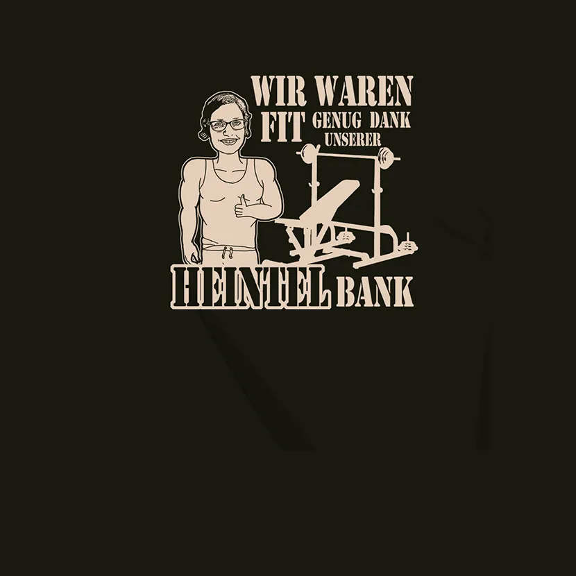 fitness_motivation_illustration Wir waren fit genug dank unserer Heintel Bank design