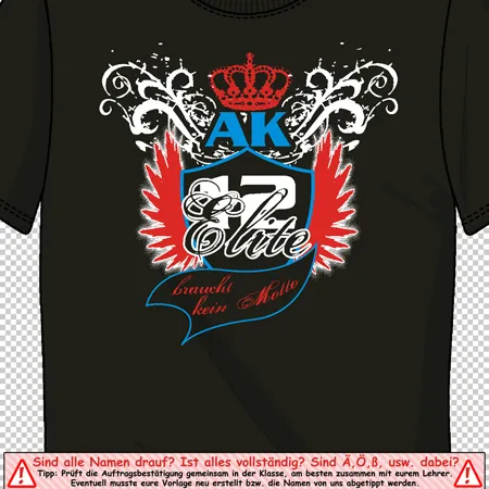schwarzes_tshirt_mit_logo_ak_21 Die Elite braucht kein Motto design