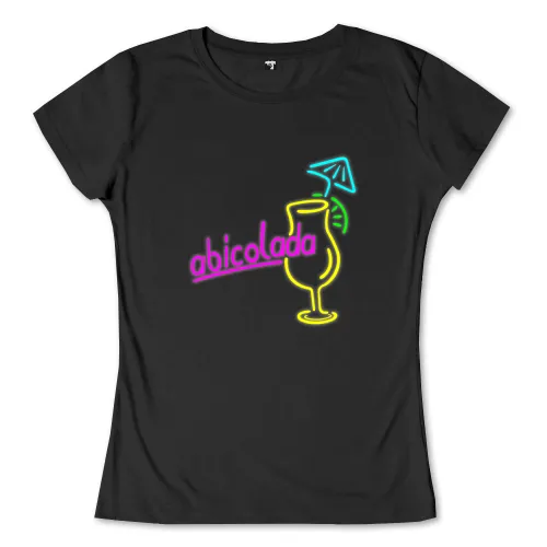 Neonleuchtschild in Form eines Cocktails mit Schirm und Schriftzug 'abicola'