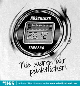 Nie waren wir pünktlicher