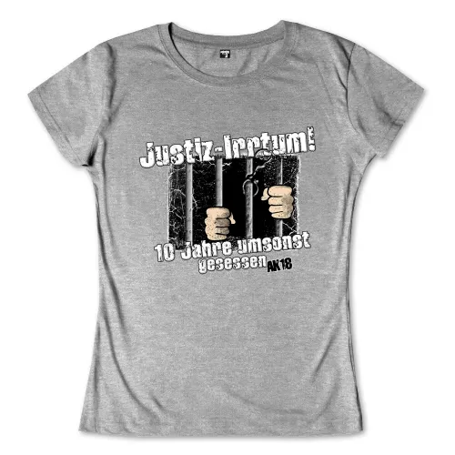 Illustration mit Händen hinter Gittern und Text "Justiz-Irrtum! 10 Jahre umsonst gesessen"