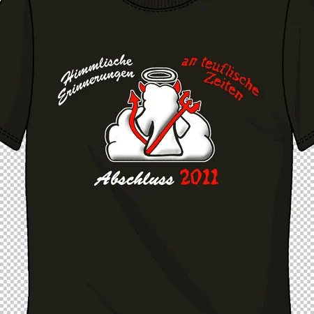 schwarzes_tshirt_mit_engel_teufel_motiv_und_text_2011 Himmliche Erinnerungen zu teuflischen Zeiten design