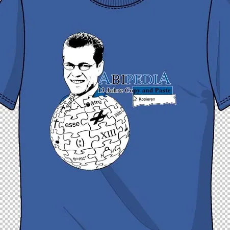 T-Shirt_Design_mit_Grafik_und_Text Abipedia 13 Jahre Copy und Paste design