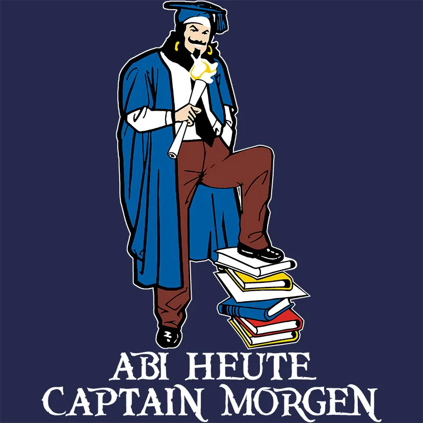 piraten_graduation_illustration Abi heute Captain Morgen - Bücher design