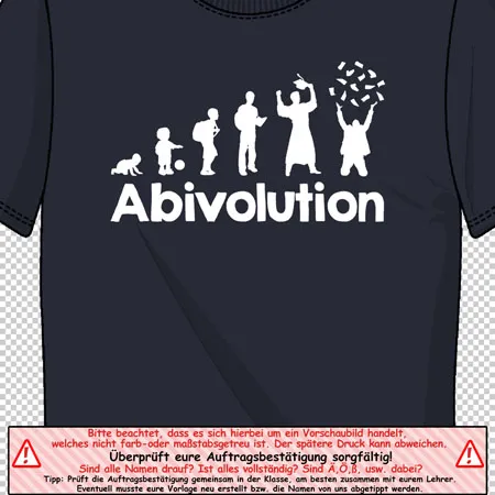 schwarzes_tshirt_mit_abivolution_druck Abivolution design