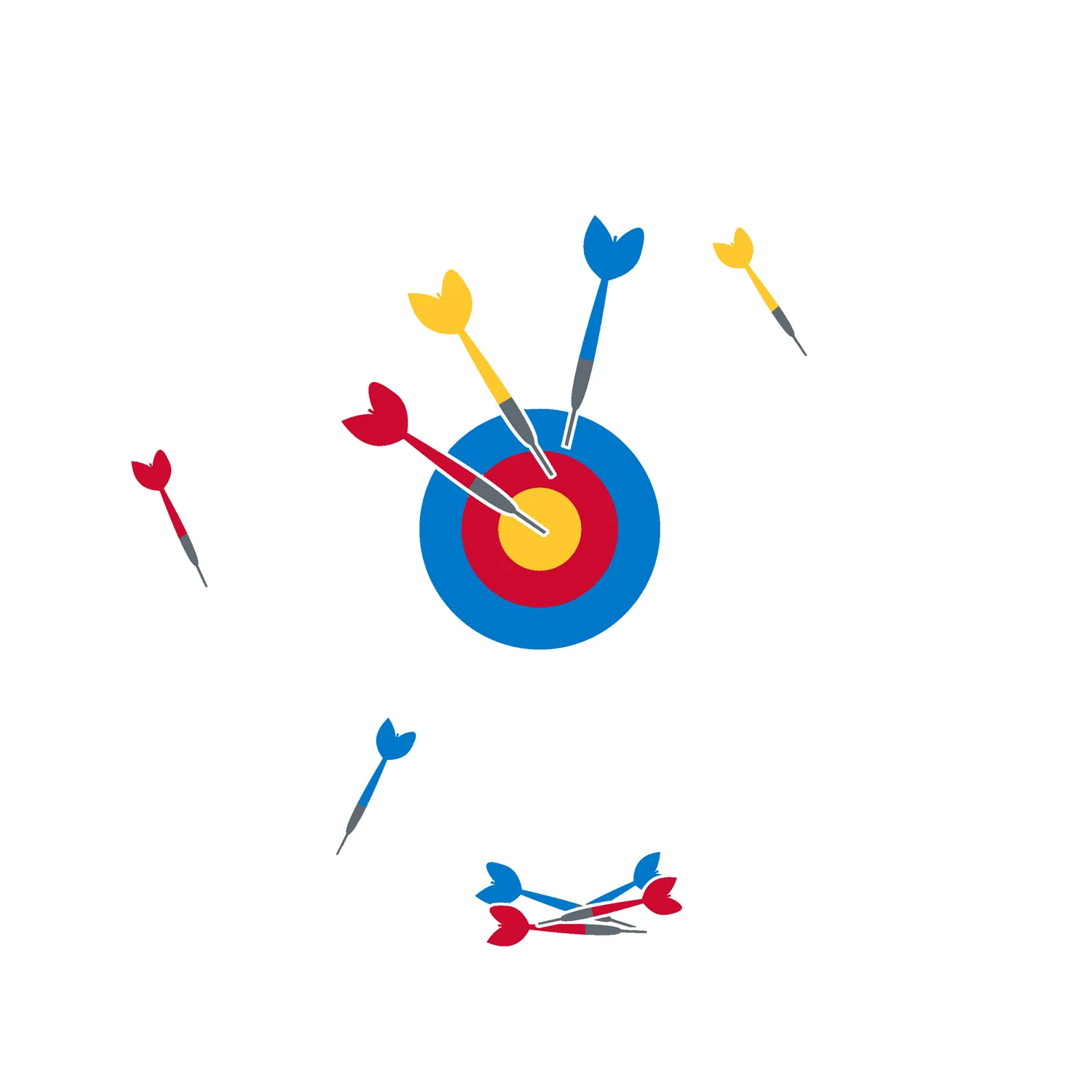 ziel_mit_pfeilen Abipunktur design