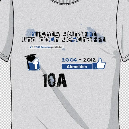 t_shirt_design_facebook Nichts gerafft und doch geschafft design