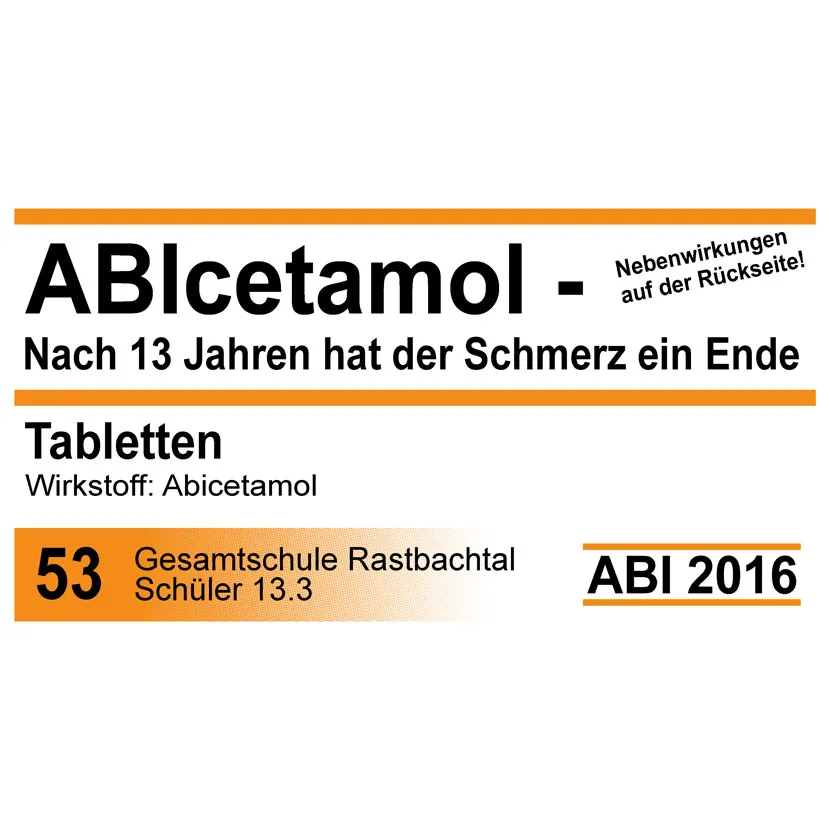 Abicetamol - Nach 13Jahren hat der Schmerz ein Ende