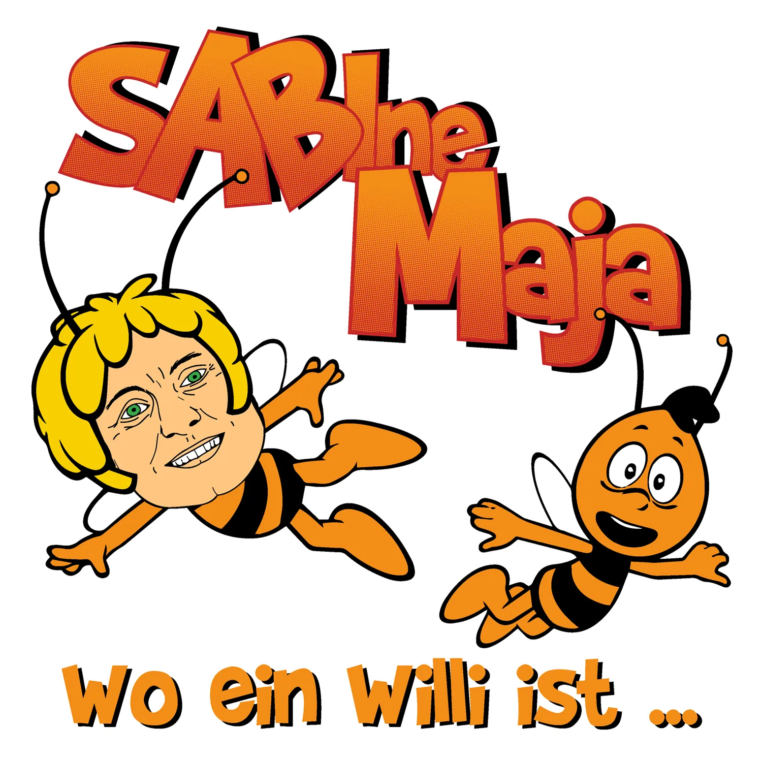 biene_maja_karikatur Sabine Maja - wo ein Willi ist... design