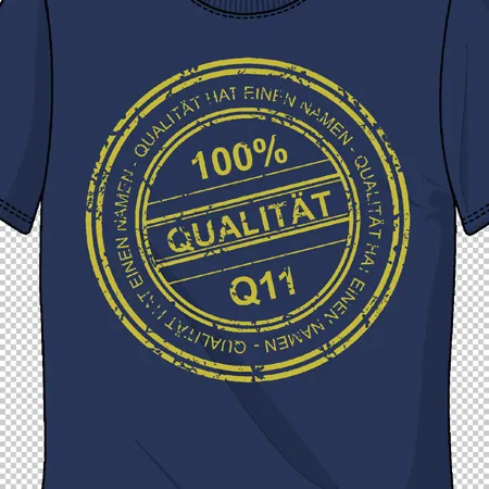 t_shirt_mit_qualitaets_siegel Qualität hat einen Namen design