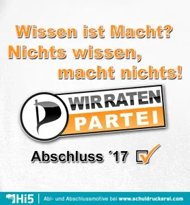  Wir raten