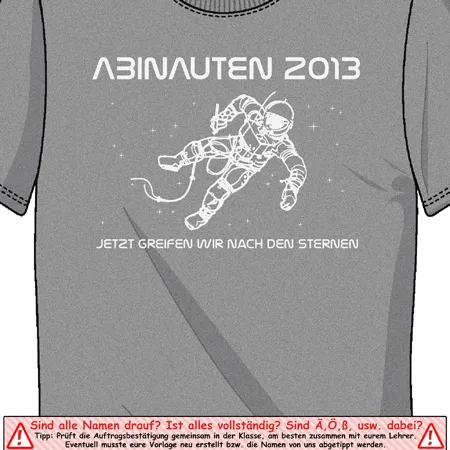 abschluss_tshirt_astronaut_2013 Abinauten design