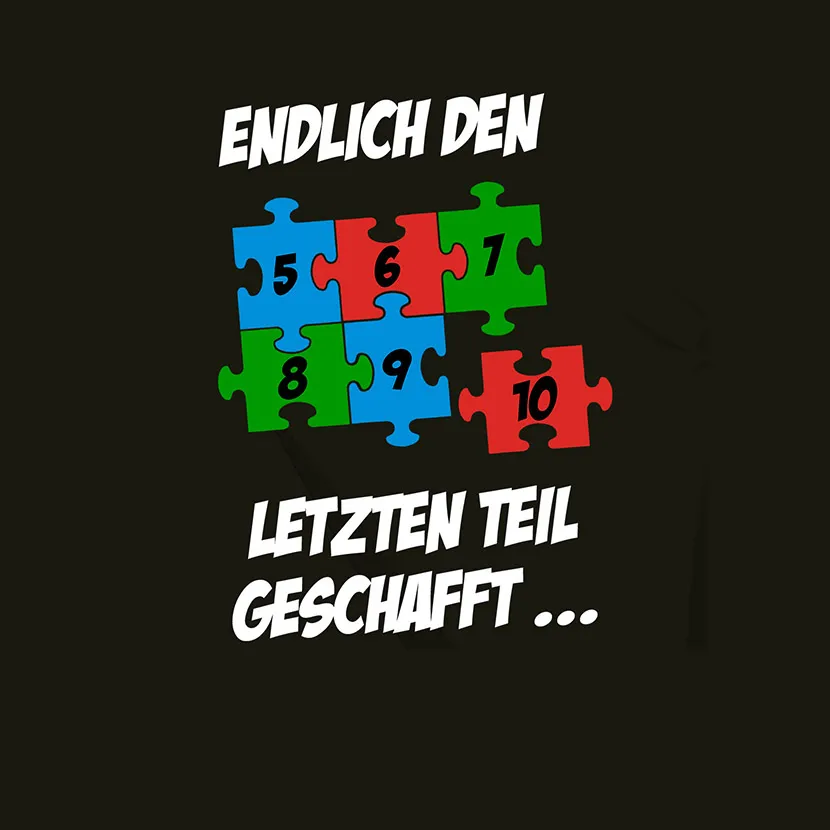 Endlich den letzten Teil geschafft
