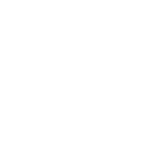 Schwarzes, unregelmäßig geformtes Quadrat auf weißem Hintergrund.