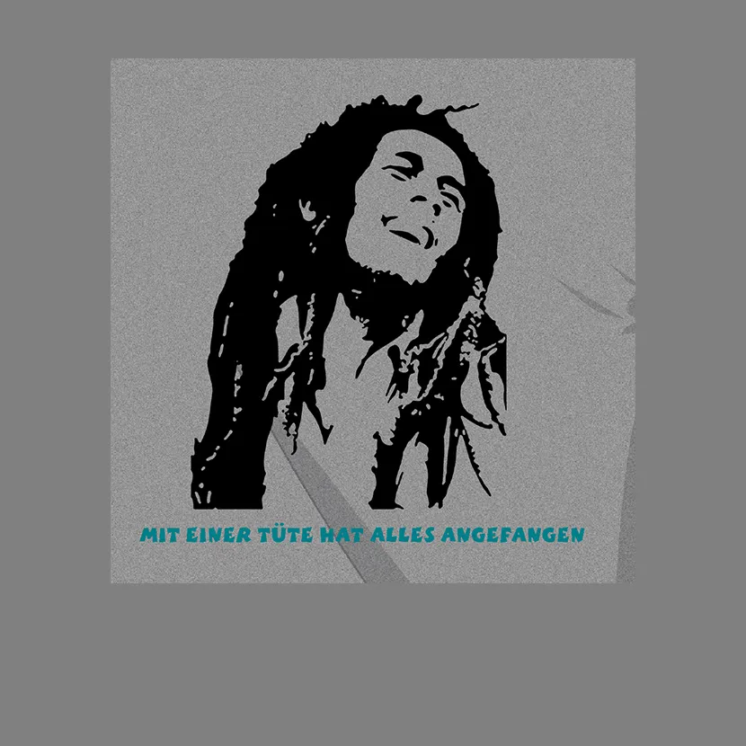 Bob_Marley_Grafik Mit einer Tuete hat alles angefangen design