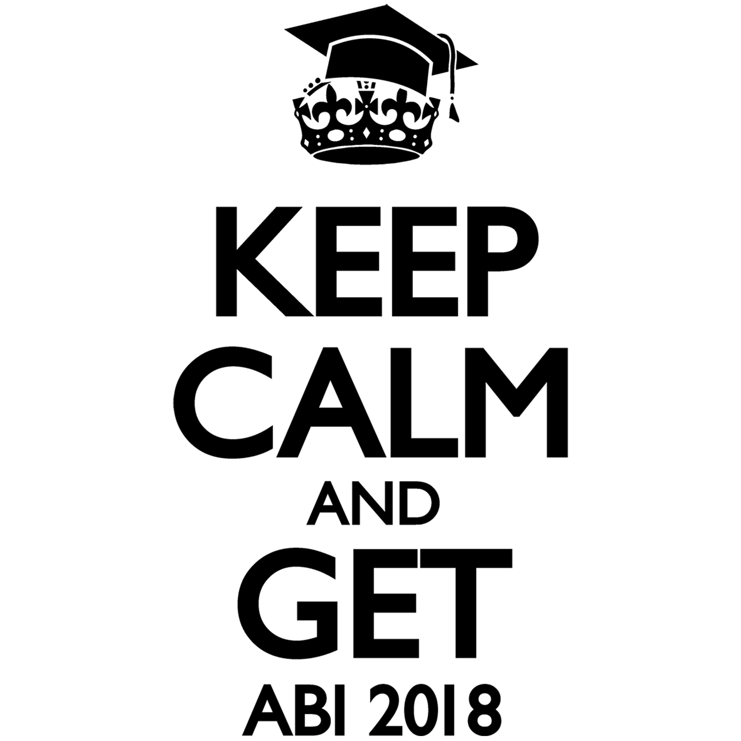 schwarzer_rechteckiger_block Keep calm and get abi design