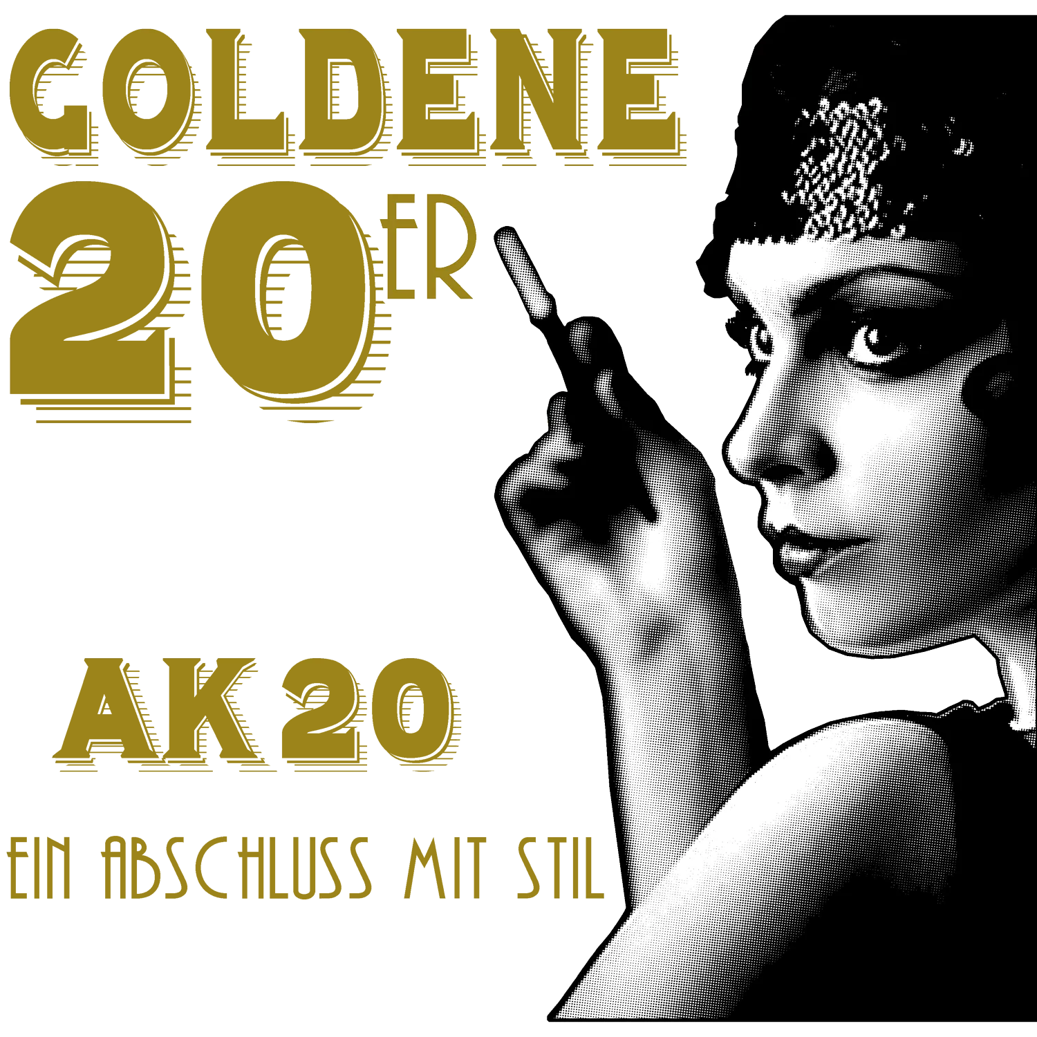 frau_mit_finger_am_mund Schwarz-Weiß Grafik einer Frau, die einen Finger an den Mund legt, umgeben von gelben Balken und der Aufschrift "TER".