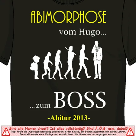 abitur_shirt_design_2013 Abimorphose - vom Hugo zum Boss! design