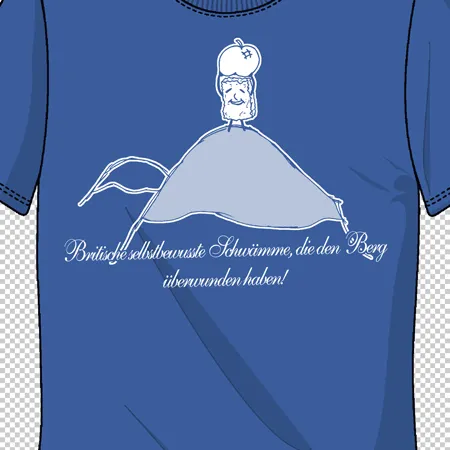 tshirt_design_mountain_swimmer selbstbewusste Schwämme design